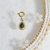 Personalized Gold Charm Necklace, Handmade Necklaces, DIY Ruby Charm Necklace