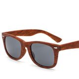 Personalized Wood Grain Sunglasses with Leather Box