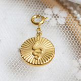 Personalized Gold Charm Necklace, Handmade Necklaces, DIY Ruby Charm Necklace