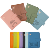 Personalised Durable Leather Passport Cover, Custom Luggage Tag Set with Name