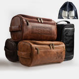 Personalized Men's Leather Toiletry Bag