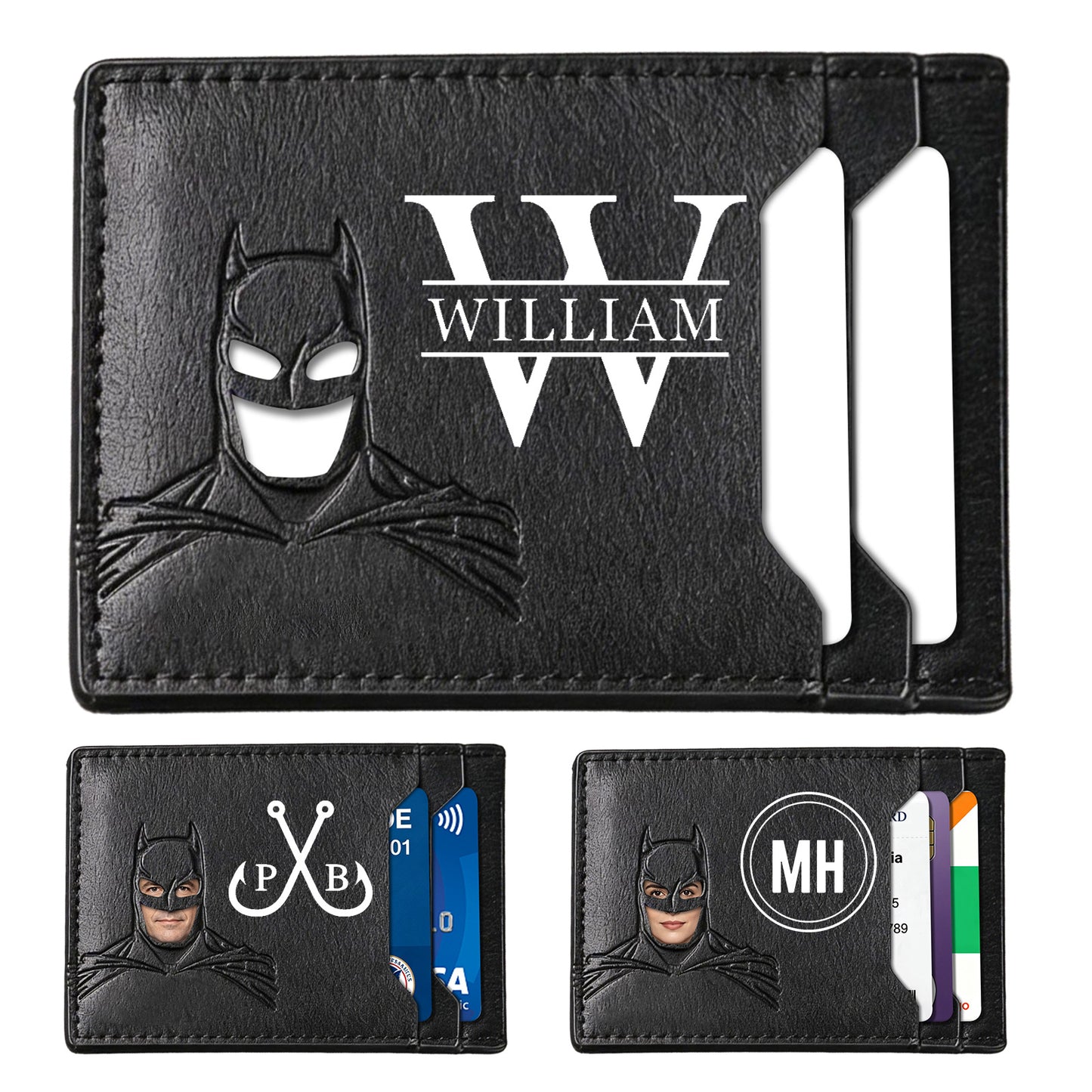 Personalized Bat Wallet with Name
