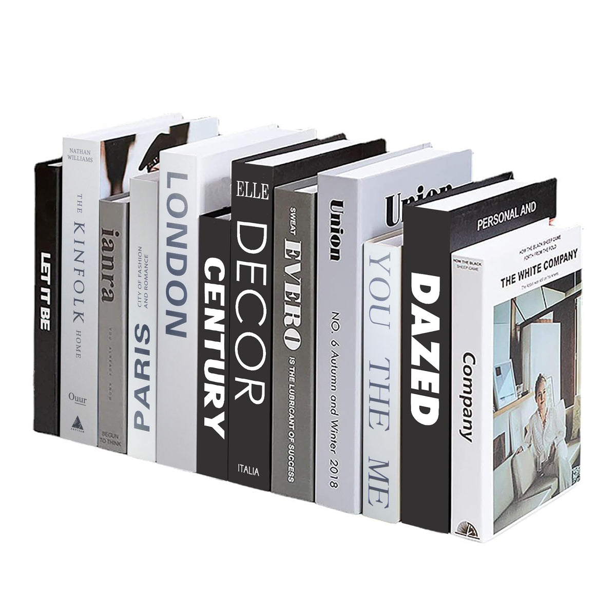 Luxurious Modern Faux Decorative Books Set for Home Decor Bookshelf, Coffee Table