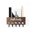 Personalized Wood Key Hooks for Wall Décor, Customized Dog Leash and Key Holder