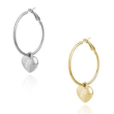 Personalized Heart Hoop Earrings