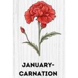 Personalized Birth Flower Beach Jute Tote Bag Trip Bag with Name