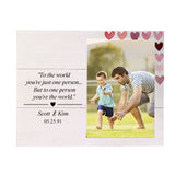 Personalized Wooden Picture Frame for Mother, Father, Baby, Friend, and Family Pet