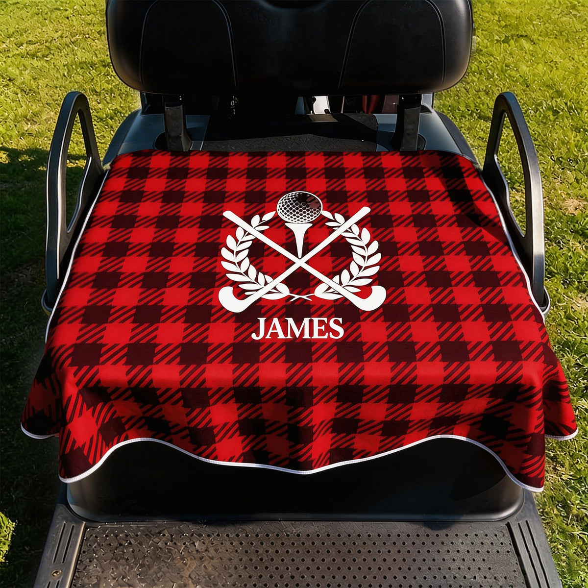 Personalized Golf Cart Seat Cover With Name