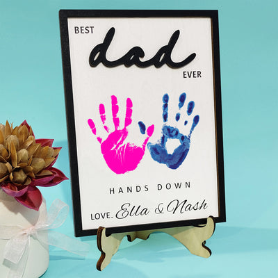 Personalized Dad Engraved Wooden Sign