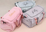 Custom Large Capacity Travel Bag Personalized Duffle Bag with Print Name Foldable Dry/Wet Travel Bag with Shoe Compartment for Women/Men for Sports Dance Gym Travel Weekender Overnight Bridesmaid