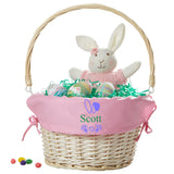 Personalized Easter handmade woven basket