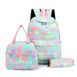 Personalized 3PCS Set of Backpack for Girls Boys Customized School Bag