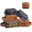 Personalized UV Printed Toiletry Bag Customizable PU Leather Bag Dopp Kit Waterproof Wash Bag Suitable