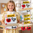 Personalized First Day of School Sign Custom Name for Kids Reusable Back to School Sign for Pre-k to 12 First & Last Day of Preschool Board Children Photo Prop Gift for New Parents Teacher