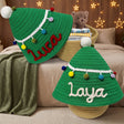 Personalized Christmas Woven Basket