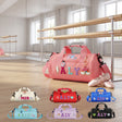 Personalized Kids Dance Ballet Bag, Kids Chenille Letter Duffel Bag