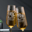 Personalized Champagne Glasses Set of 2