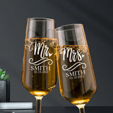 Personalized Champagne Glasses Set of 2