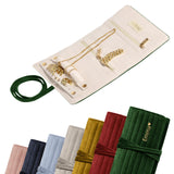 Personalized Velvet Jewelry Rolls for Women, Travel Jewelry Organizer