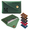 Personalised Leather Card Holder, Custom Credit Card Wallet, Leather Front Pocket Minimalist Card Case