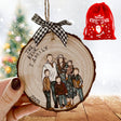 Personalized Family Portrait Xmas Ornament Gift