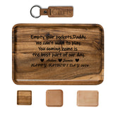 Personalized Wooden Storage Tray for Dad