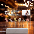 Personalized Photo Night Lights With Birth Flower Images