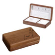 Personalized Wooden Jewelry Box, Travel Jewelry Case, Large Storage, Ring Compartments, Built in Necklace Hooks