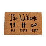 Personalized Family Name Doormats