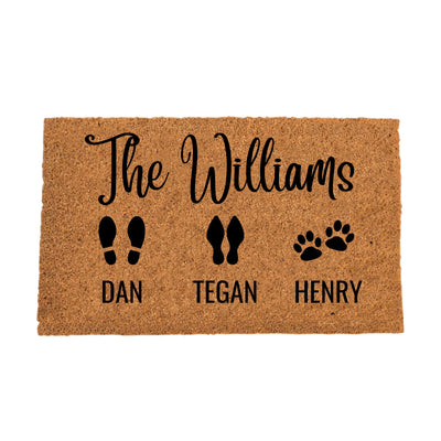 Personalized Family Name Doormats