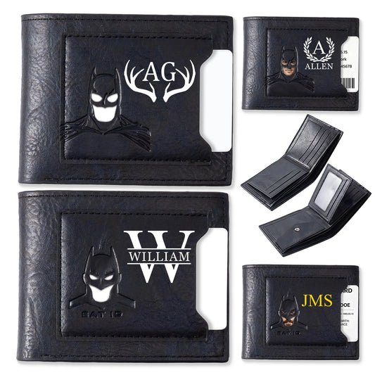 Personalized Bat Wallet with Name