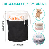 Personalized Laundry Bag, Monogrammed Laundry Bag, For College Students, Laundry Bag with Handles