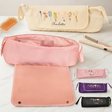 Personalized Heat-Resistant Hair Tools Travel Bag – Custom Birth Flower & Name Organizer for Dyson, Shark & Hot Tools