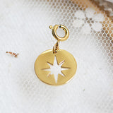 Personalized Gold Charm Necklace, Handmade Necklaces, DIY Ruby Charm Necklace