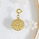Personalized Gold Charm Necklace, Handmade Necklaces, DIY Ruby Charm Necklace