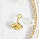 Personalized Gold Charm Necklace, Handmade Necklaces, DIY Ruby Charm Necklace