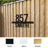 Personalized Metal House Numbers, Custom Address Sign for Outside