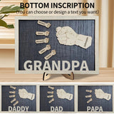 Personalized Dad Fists Wood Sign&nbsp