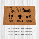 Personalized Family Name Doormats