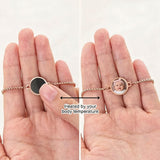 Personalized Heat Activated Hidden Photo Adjustable Bracelets for Women Men