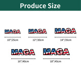 MAGA Design, Trump Signs for Yard, Metal Sign with USA Flag and Stars