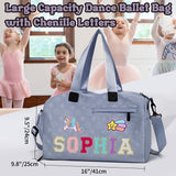 Large Capacity Dance Bag with Chenille Letter