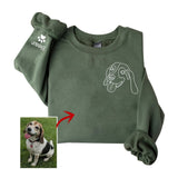Personalized Pet Photo Embroidered Sweatshirt
