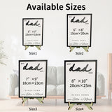 Personalized Dad Engraved Wooden Sign