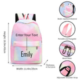 Personalized 3 PCS Set of Backpack for Girls Boys