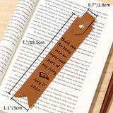 Personalized Leather Bookmark for Teacher
