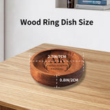 Personalized Initials Ring Dish, Wooden Ring Tray, Anniversary Birthday Gift for Husband