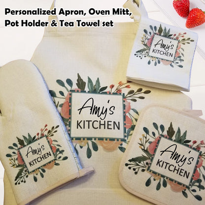 Personalized Kitchen Apron Set