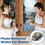 Personalized Photo Lining Purse Custom Wedding Clutch with Photo & Text Women's Evening Handbags Wedding Purse Gift for Mother Gifts for Mother’s Day Birthdays Anniversaries Christmas