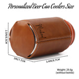 Personalized Can Coolers, Custom Koozies, PU Leather Beverage Holder